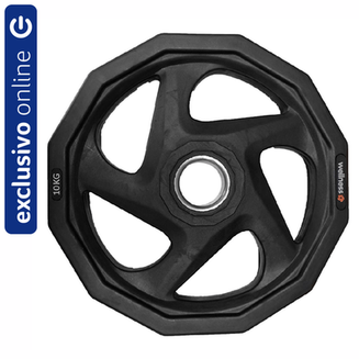 Imagem do produto Anilha Olimpica Rubber 5 Furos De 10Kg Wk012