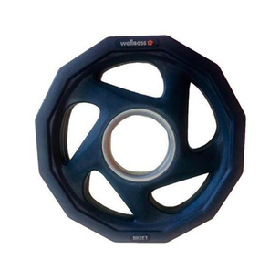Imagem do produto Anilha Olímpica Rubber Com 5 Furos De 10Kg Wellness Wk010