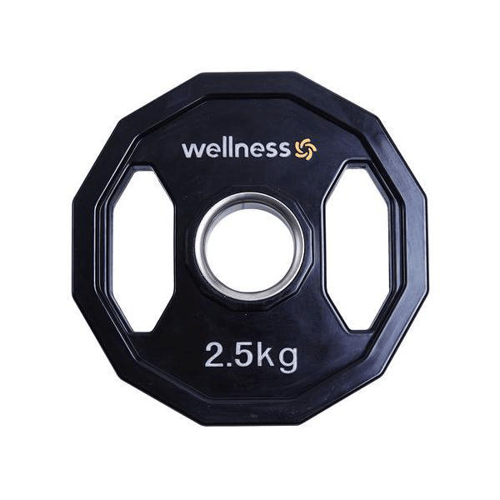 Imagem do produto Anilha Poliuretano Furacao Olímpica 12 Faces Com Pegada 2,50Kg Wellness Wk017