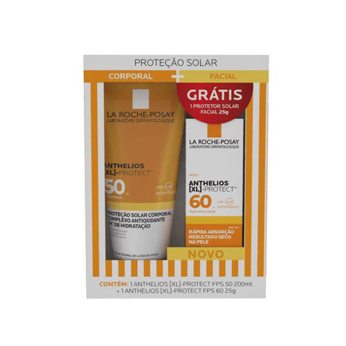 Imagem do produto Kit Protetor Solar Corporal La Roche Posay Anthelios Xl Protect Fps50 + Protetor Solar Facial Xl Protect Fps60
