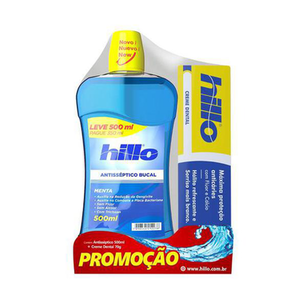 Imagem do produto Antisséptico Bucal Hillo Menta Ml + Creme Dental Hillo Máxima Proteção Anticáries 70G