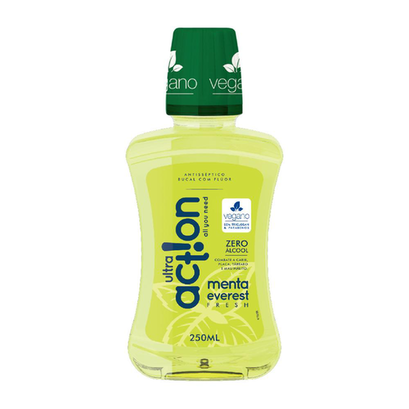 Antisséptico Bucal Ultra Action Zero Alcool Menta Everest 250Ml