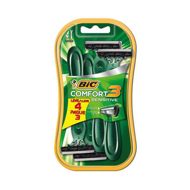 Imagem do produto Aparelho De Barbear Bic Comfort 3 Pele Sensível Leve 4 Pague 3