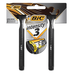 Aparelho De Barbear Bic Intensity Preto Com 3 Lminas Com 2 Unidades