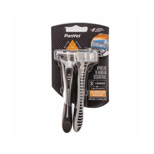 Imagem do produto Aparelho De Barbear Descartável Panvel 3 Lminas Com 2 Unidades