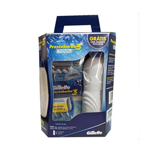 Imagem do produto Aparelho De Barbear Gillette Prestobarba 3 Cool Com 4 Unidades Grátis Garrafa