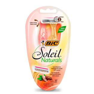 Aparelho De Depilação Bic Soleil Premium Naturals Com 2 Unidades 2 Unidades
