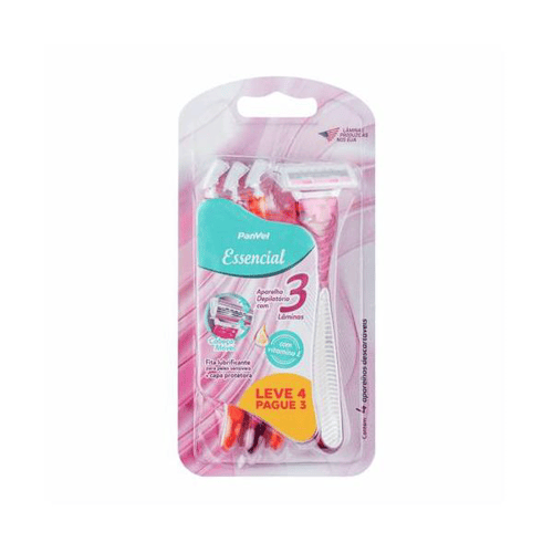 Imagem do produto Aparelho Depilatorio Descartavel 3 Laminas Panvel Essencial