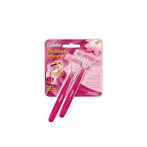 Imagem do produto Aparelho Gillette Prestobarba Ultra Grip Feminino Cabeca Movel 2 Unidades