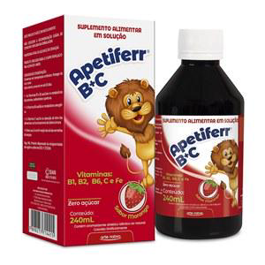 Imagem do produto Apetiferr B+C Sabor Morango Arte Nativa 240Ml