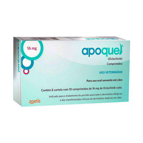 Imagem do produto Apoquel 16Mg Cães 27Kg A 80Kg Dermatológico Zoetis