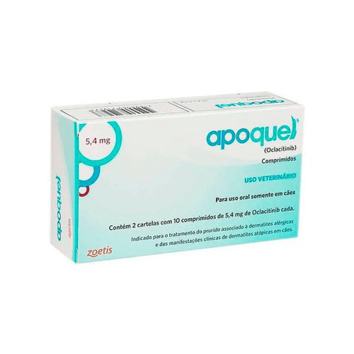 Imagem do produto Apoquel 5,4Mg Para Cães Com 20 Comprimidos