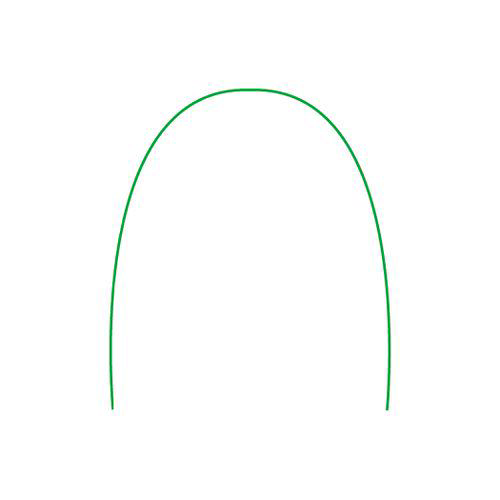 Arco Niti Cosmético Verde Inferior Tecnident Arco Niti Cosmético Verde 0.14 Inferior Tecnident