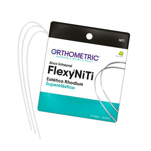 Imagem do produto Arco Nitinol Superelástico Estetico Rhodium Inferior Niti Estético Redondo .020 Orthometric