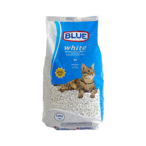 Areia Para Gatos 3,6Kg White Blue Pp099x [Reembalado]