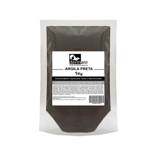 Imagem do produto Argila Preta Em Pó Dermare Com 1 Kg