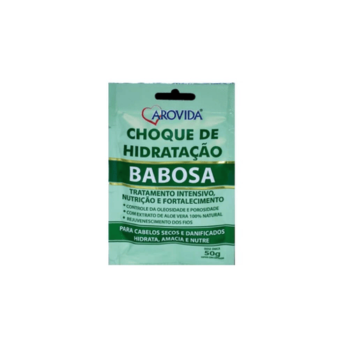 Arovida Sachê Choque Hidratação Babosa 50G