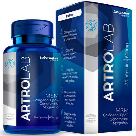 Imagem do produto Artrolab Colágeno Tipo Ii 600Mg 30 Cápsulas Com Condroitina