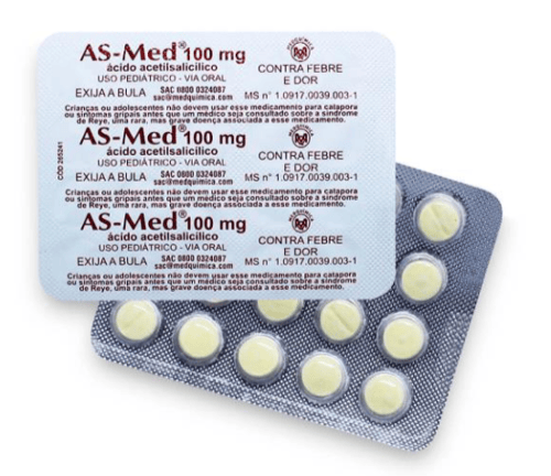 As-Med 100 Mg - 20 Comprimidos
