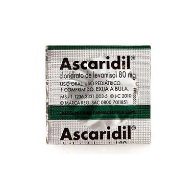 Ascaridil Pediátrico Com 1 Comprimidos