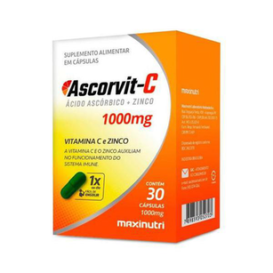 Ascorvitc Zinco 1000Mg C/30 Cápsulas