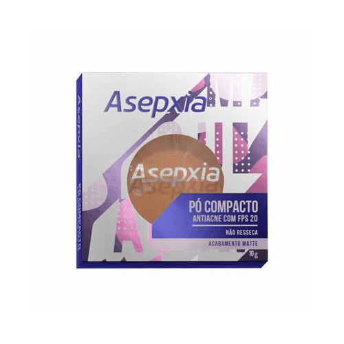 Asepxia Po Compacto Antiacne Fps20 Bege Escuro 10G