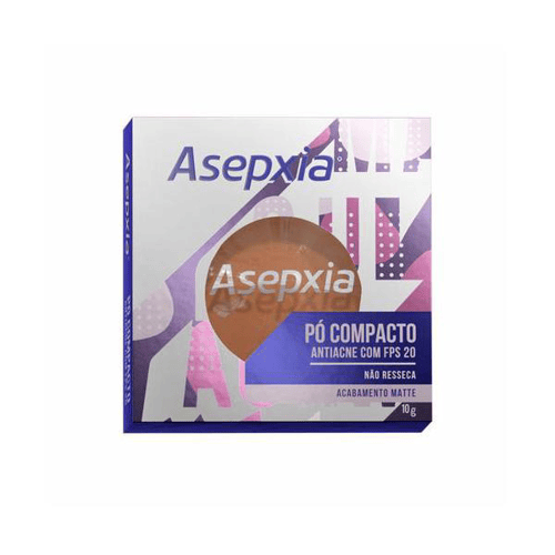 Imagem do produto Asepxia Po Compacto Antiacne Fps20 Marrom 10G
