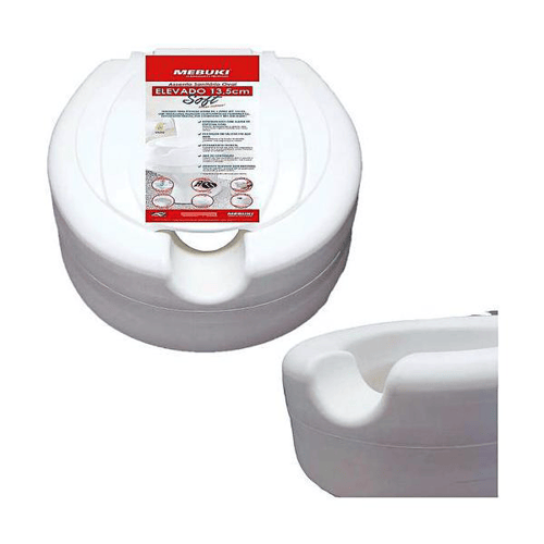 Assento Elevado De Vaso Sanitário Oval Mebuki 13,5Cm Com Tampa