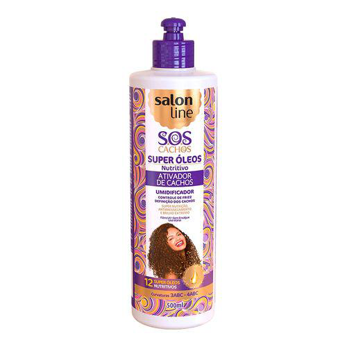 Imagem do produto Ativador De Cachos S.o.s Super Óleos Salon Line 500Ml