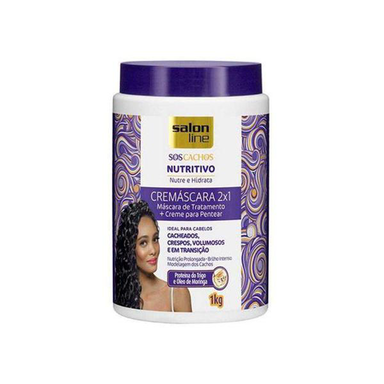 Imagem do produto Ativador De Cachos Salon Line Sos Nutritivo Cremascara 2X1 1Kg