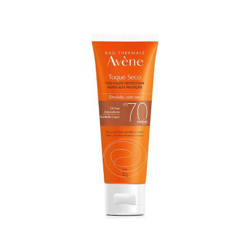 Protetor Solar Facial Avène Emulsão Com Cor Toque Seco FPS70 40G