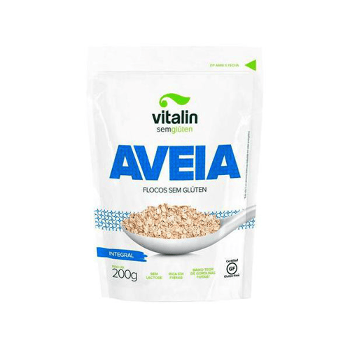 Aveia Em Flocos Sem Glúten Vitalin 200G