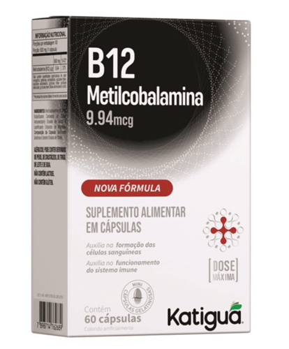 B12 Metilcobalamina - Dose Máxima 60 Cápsulas