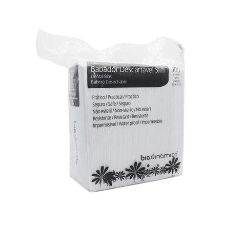 Imagem do produto Babador Descartável Slim Branco Com 100 Biodinmica