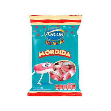 Imagem do produto Bala Arcor Gelatina Mordida 70G