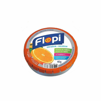 Bala Flopi Lata Laranja Avulso 40G