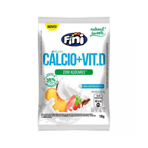 Bala Natural Sweets Calcio + Vitamina D Fini