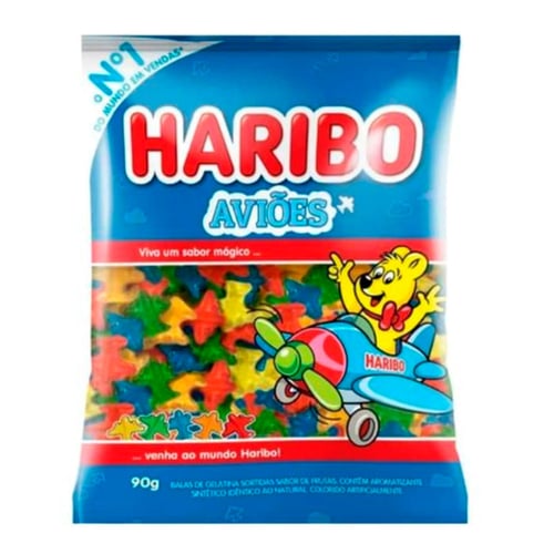 Imagem do produto Balas De Gelatina Haribo Aviões 90G