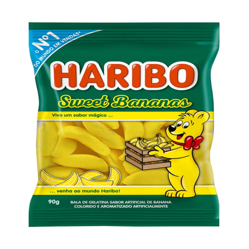 Balas De Gelatina Haribo Sweet Banana 100G