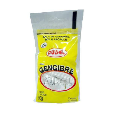 Imagem do produto Balas De Gengibre Dudel Sabor Mel E Própolis Com 50G