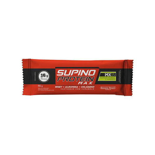 Imagem do produto Banana Brasil Supino Protein Max, Castanhas Com Caramelo 46G Banana Brasil