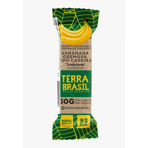 Bananada Terra Brasil Sabor Tradicional Com Açucar 30G