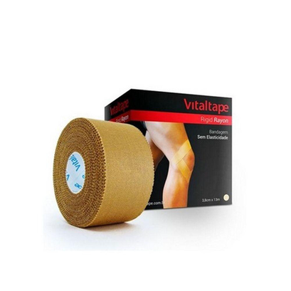 Bandagem Adesiva Vitaltape Rígida Rayon Bege Fisiovital