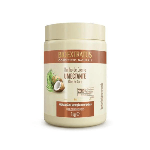 Banho De Creme Umectante Óleo De Coco Bio Extratus 1Kg