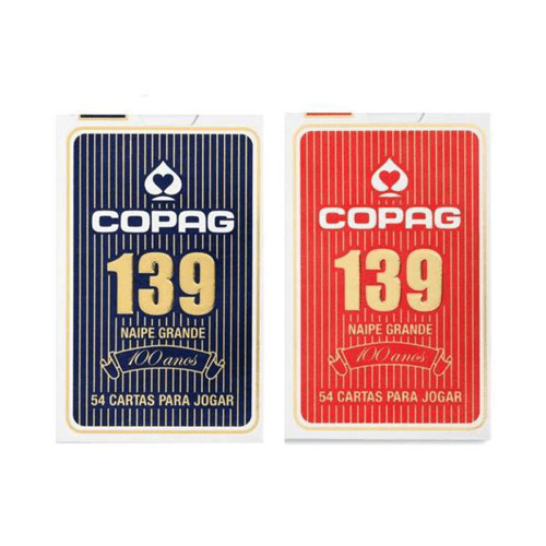 Baralho Copag 139 1 Unidade Cor Sortida: Azul Ou Vermelho