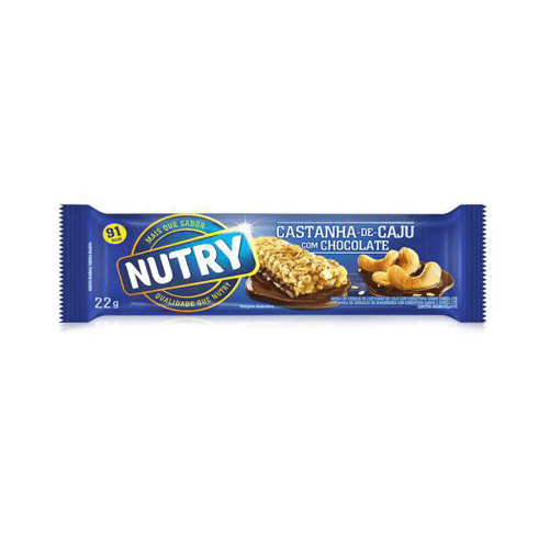 Barra Cereal Nutry Caju Chocolate 22G