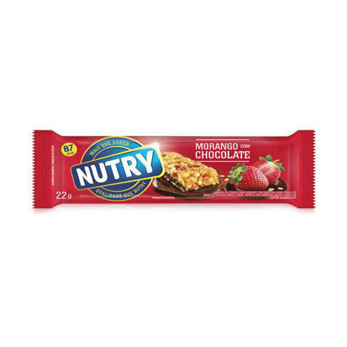 BARRA DE CEREAL NUTRY MORANGO/CHOCOLATE