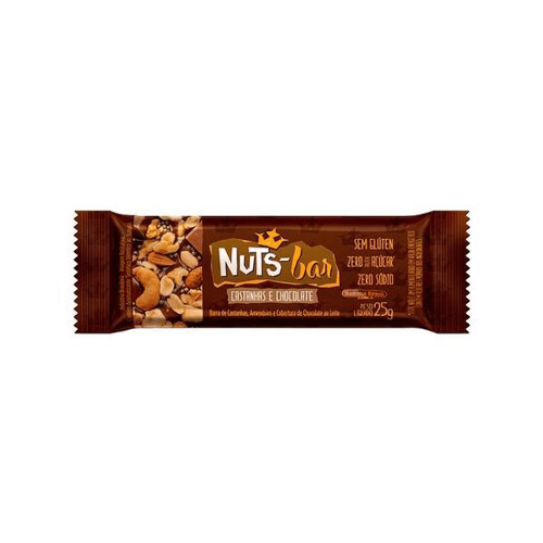 Imagem do produto Barra De Castanhas Nutsbar Chocolate Com 25G