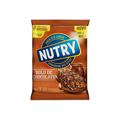 Imagem do produto Barra De Cereais Nutry Bolo De Chocolate 3 Unidades