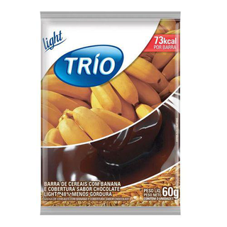 Barra De Cereais Trio Light Banana E Chocolate 3 Unidades